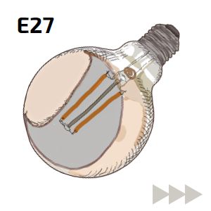 žárovka E27 dekorativní